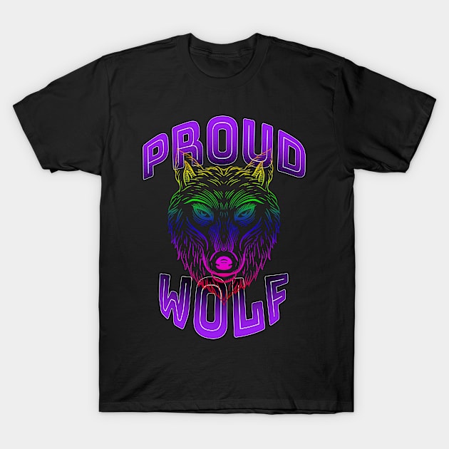 Proud Wolf LGBT Shirt T-Shirt by MairlaStore